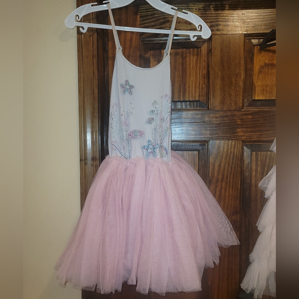 TTDM tutu du monde Pink Blue Sea Life Star Fish 8 9 10 11 Dress